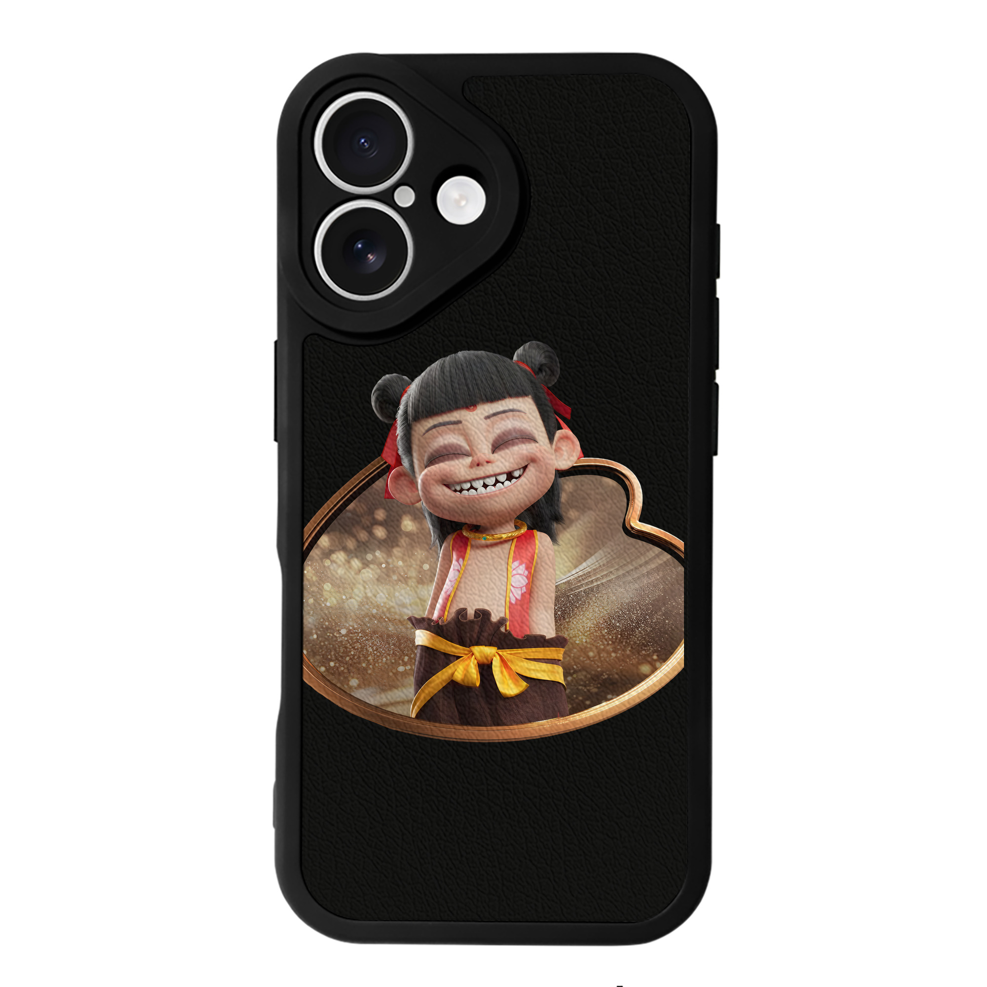 （画像用） Ne Zha 2 ナタ 魔童の大暴れ 【iPhone 16シリーズ対応】シリコンスマホケース（レザー調） 材質：シリコン